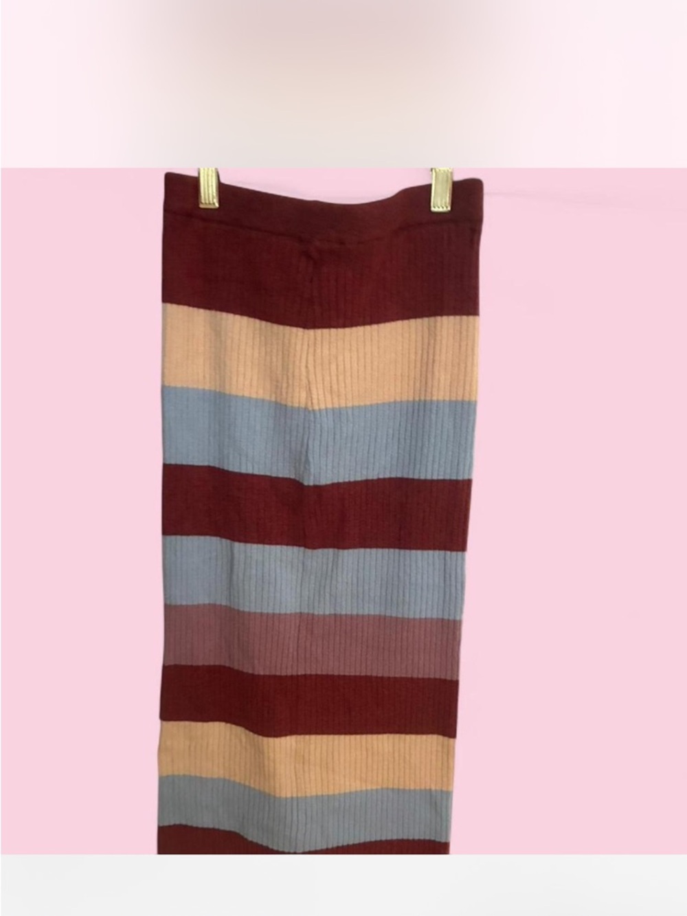 Women’s Love, Fire brand ribbed knit pencil midi skirt size Small
